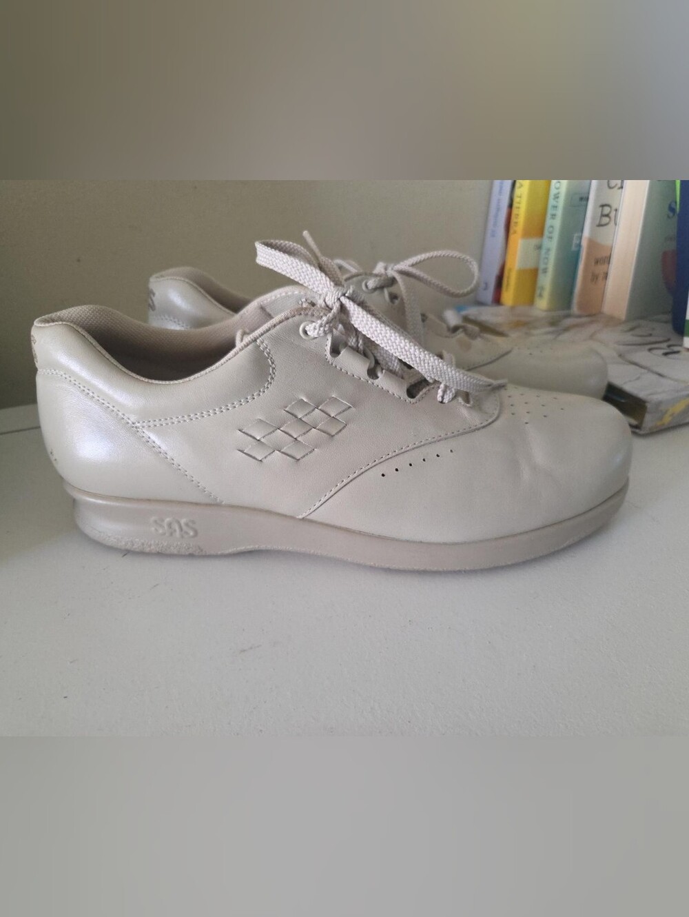SAS Free Time Walking Shoe In Bone Color - Picture 5 of 11